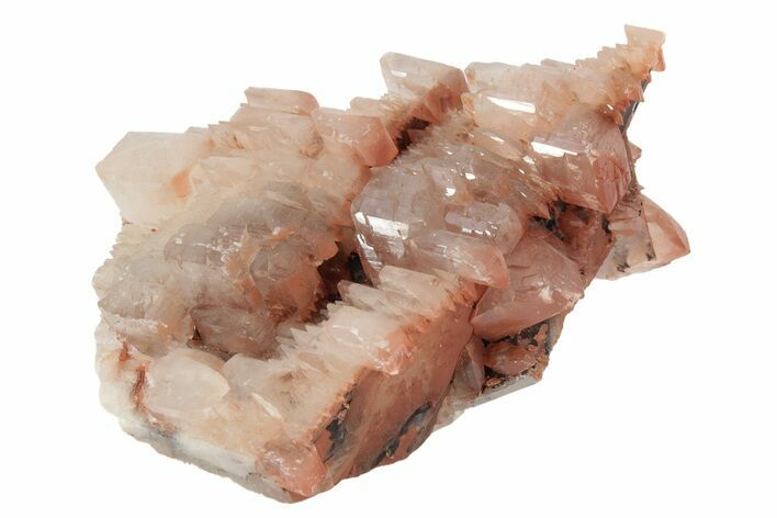 Pagoda Style Calcite Crystals on Calcite - Fluorescent! #215934